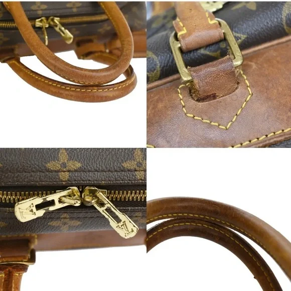 LOUIS VUITTON LV Logo Deauville Hand Bag Monogram Leather Brown M47270 64JH796 - Picture 10 of 16